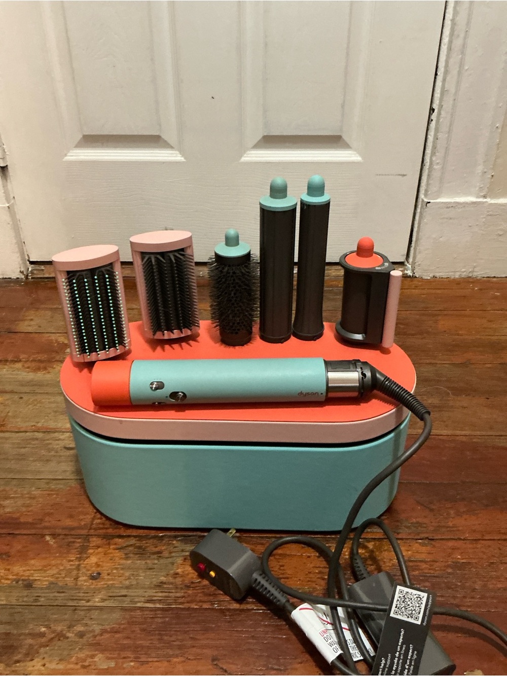 Dyson Coral and Teal Styling Set with Storage Case